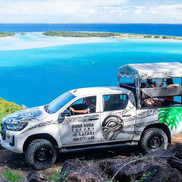 Point de vue de l’antenne à Bora Bora