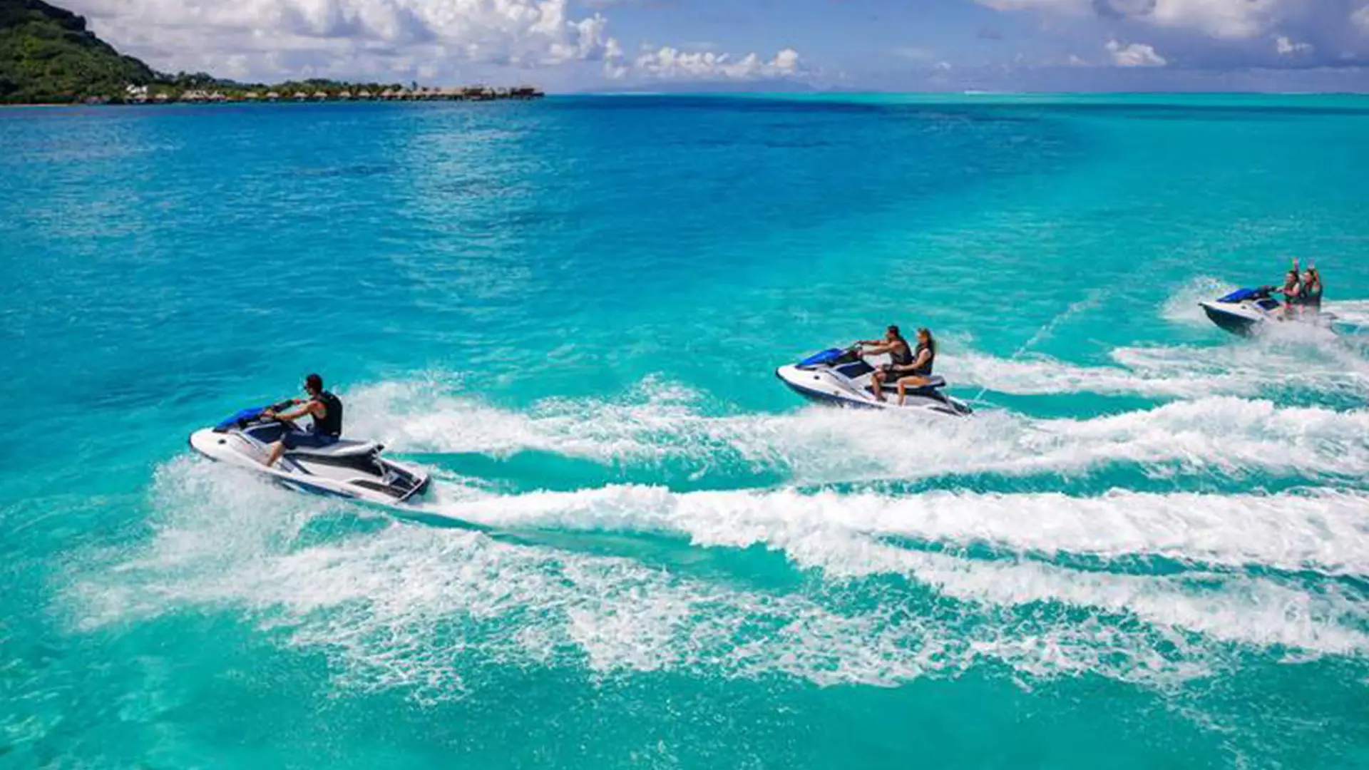 Bora Bora ATV and jet ski combo with Mount Popoti and lagoon tour